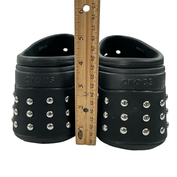 Crocs Siren Studded Platform Clog Heel Black Y2K Grunge Baddie Unisex M 12 W 14 - Picture 3 of 11